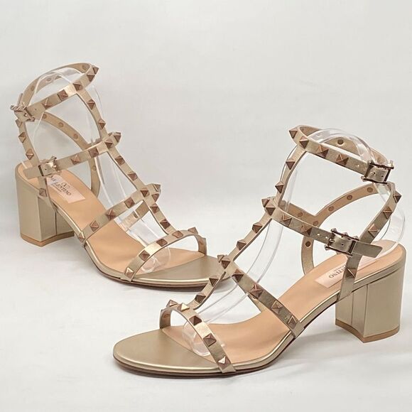 Valentino Garavani Rockstud Caged Leather Sandals size 40 - Picture 9 of 13